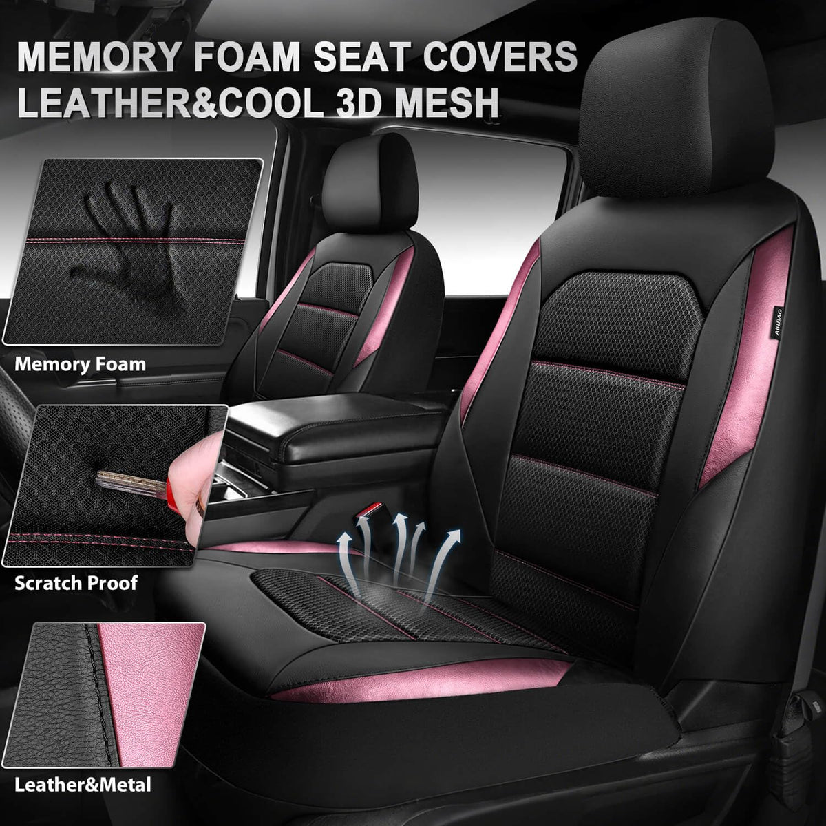 CAR PASS closeup memory foam texture highlighting extra comfort