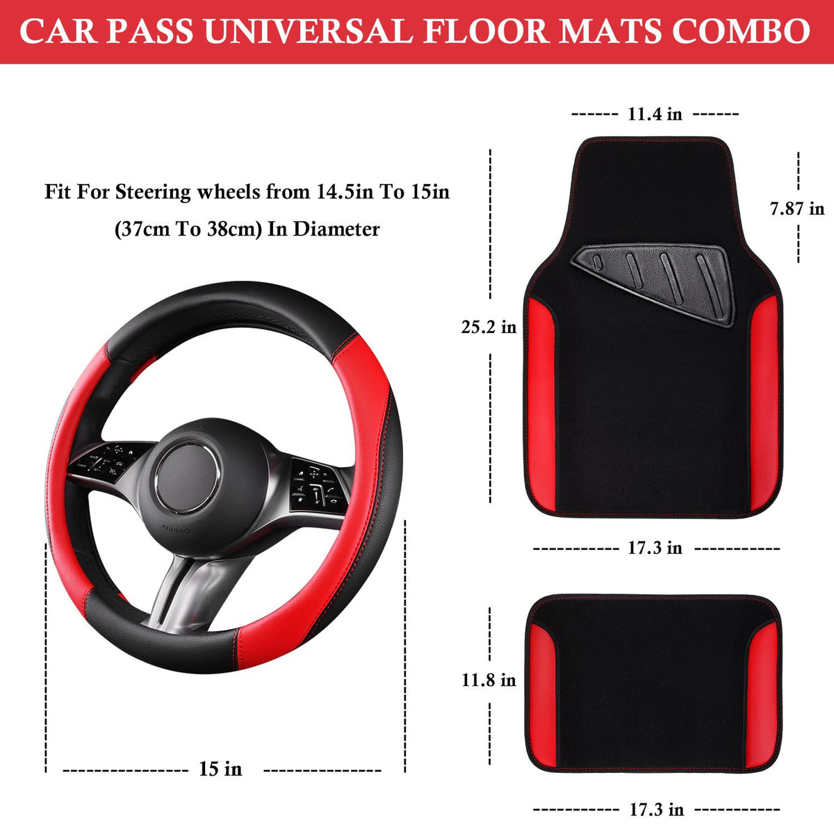 CAR PASS closeup of microfiber leather texture for comfortable grip