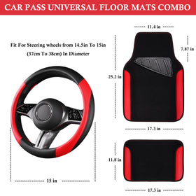 CAR PASS closeup of microfiber leather texture for comfortable grip
