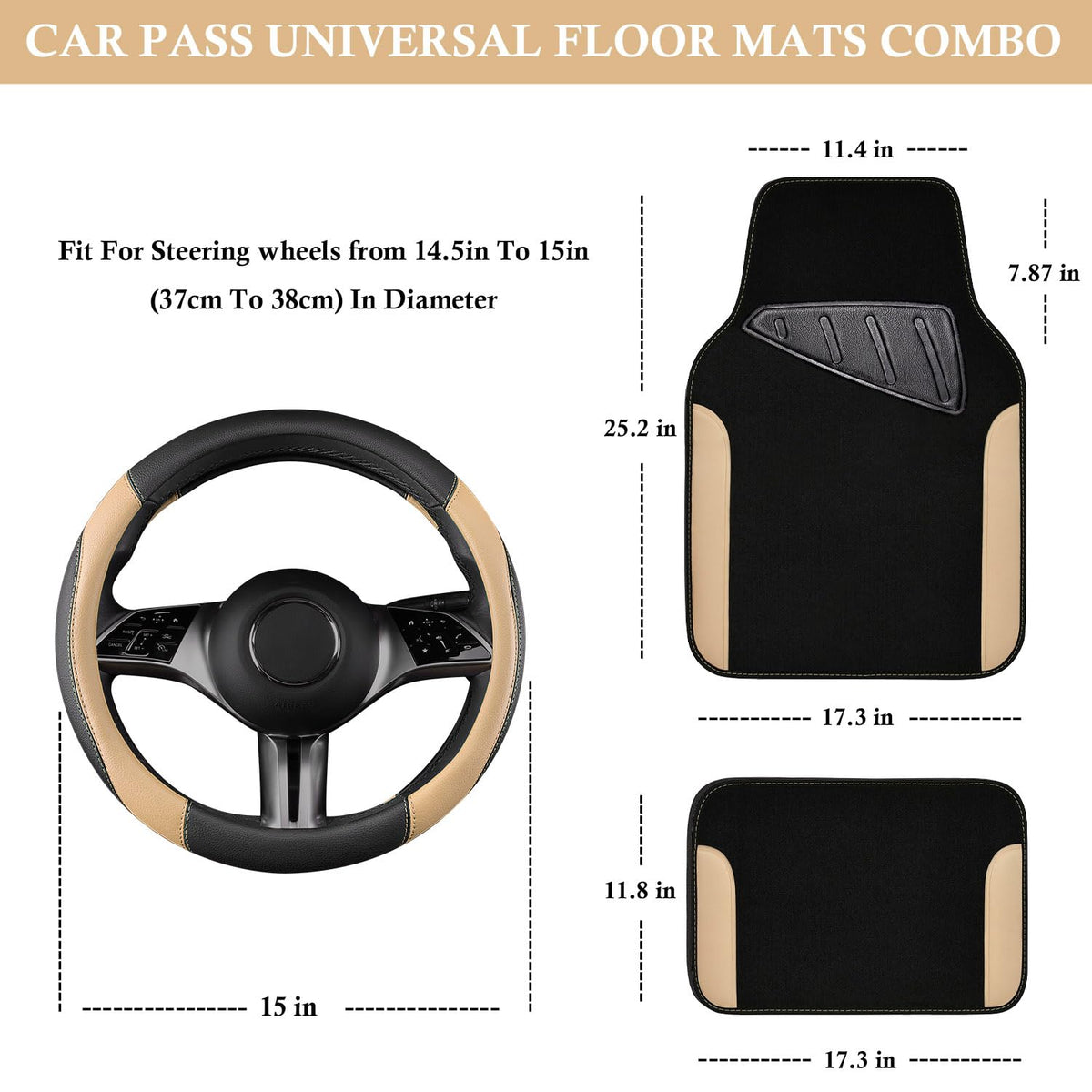 CAR PASS microfiber leather close-up showing soft texture for comfortable steering