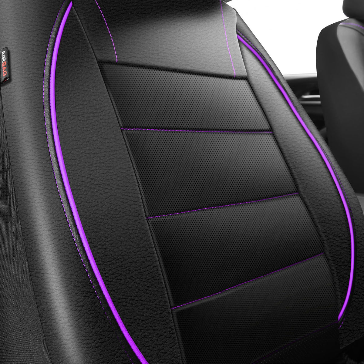 CAR PASS close-up of PU leather texture highlighting durable finish
