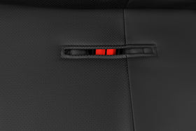 CAR PASS compact folding and storage illustrating portability and easy laundering