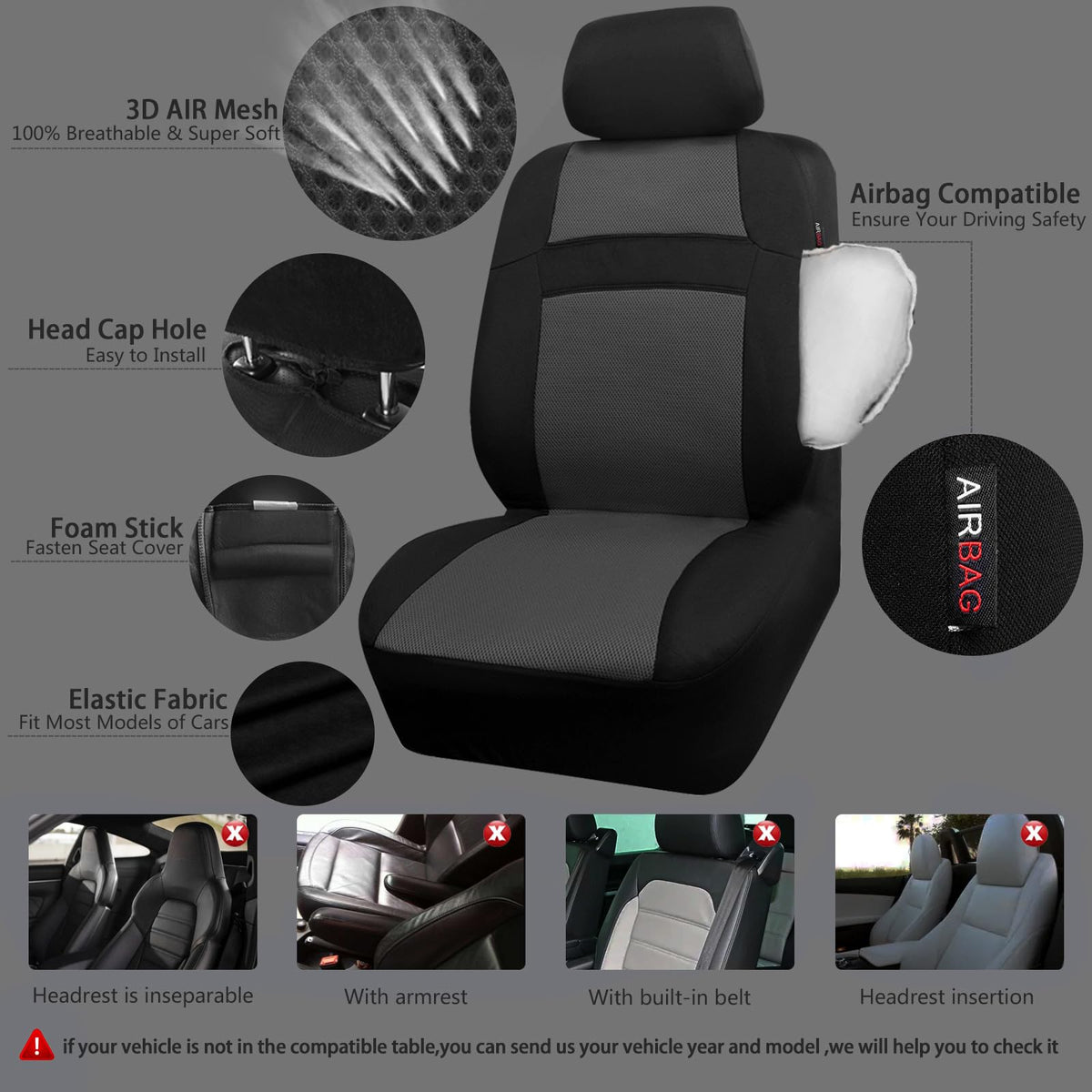 CAR PASS 5mm composite sponge side view adding low-profile cushioning comfort