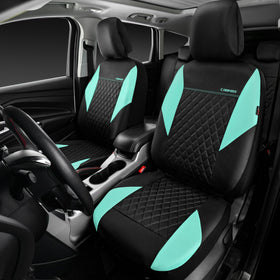 CAR PASS close-up quilted stitching showing texture and stylish look