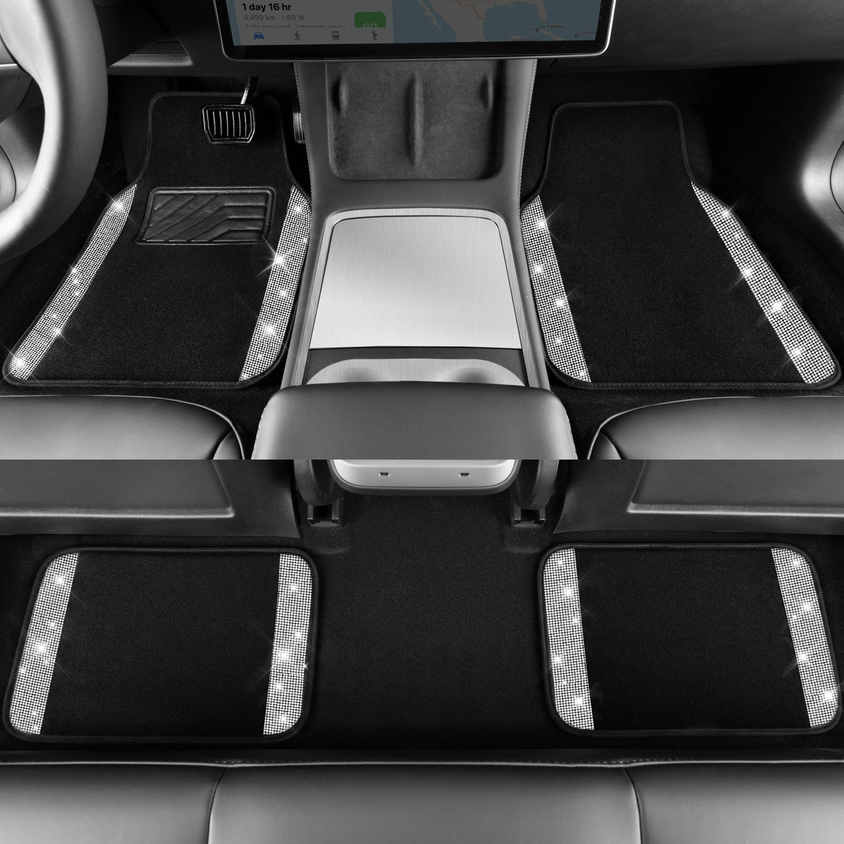 CAR PASS diamond seat belt cover detail offering comfort and visible style