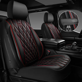 CAR PASS close-up diamond stitching detail enhancing durability and upscale look