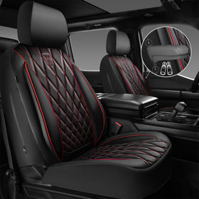 CAR PASS diamond stitching close-up highlighting premium look and durability
