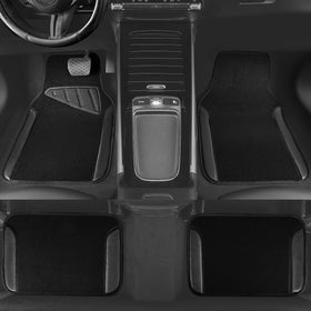 CAR PASS edge stitching and backing texture showing durable construction