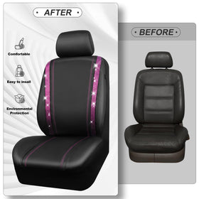 CAR PASS faux leather texture detail showing waterproof finish
