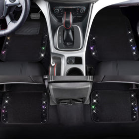 CAR PASS floor mats front and rear displayed for durable protection and easy cleaning