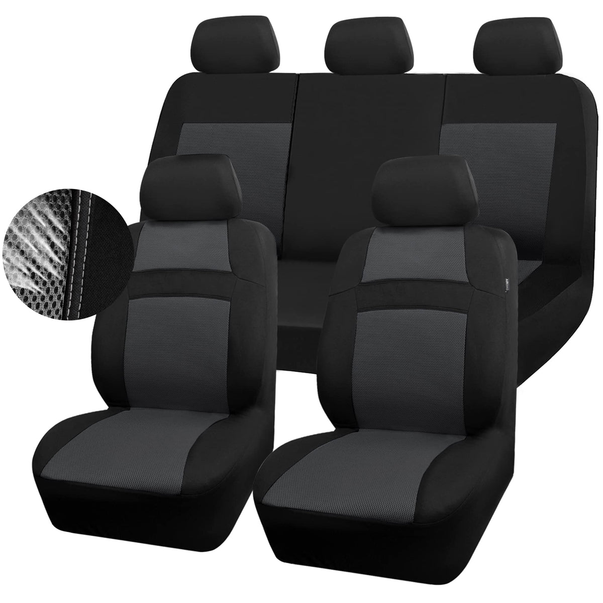 CAR PASS zipper access to fold-down cupholder for functional convenience