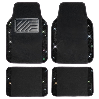 CAR PASS front mat overhead view showing full sparkle and coverage benefit