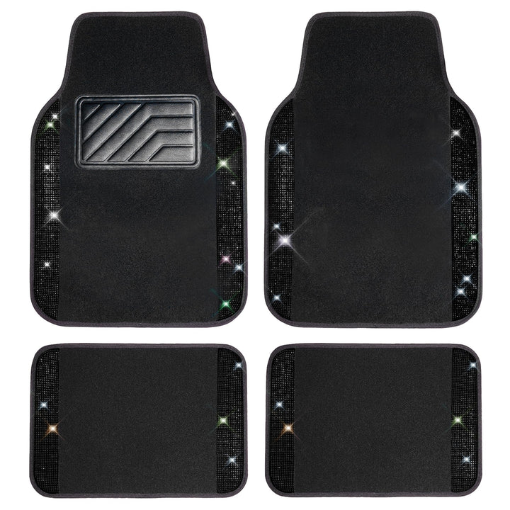 CAR PASS front mat overhead view showing full sparkle and coverage benefit