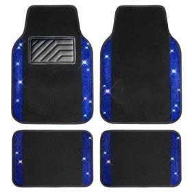 CAR PASS front mat overview showing sparkly rhinestones and coverage benefit