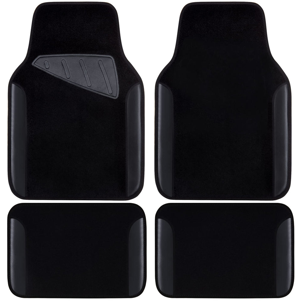 CAR PASS front mat top view showing sleek protection and easy cleaning