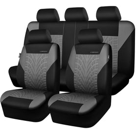CAR PASS front seat covers full view showing fit and style benefit
