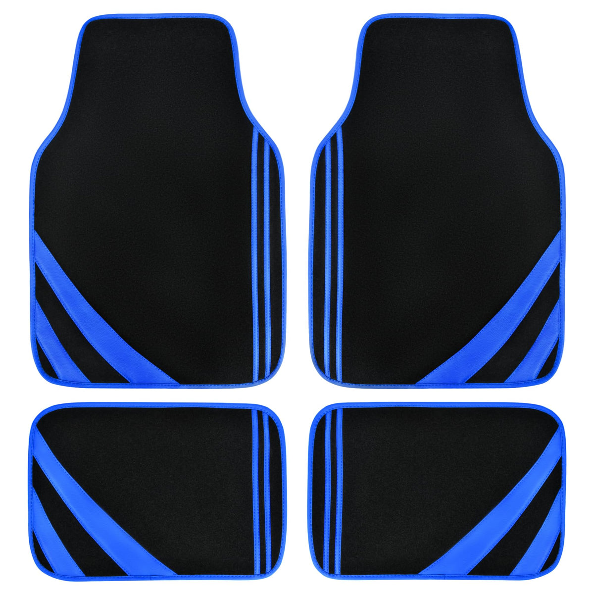 CAR PASS front packaging showing blue-edged mats and fit benefits