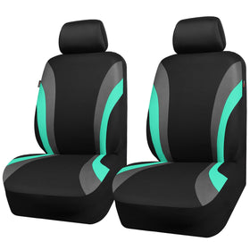 CAR PASS front packaging in mint and black showing included covers and headrests, clear contents benefit