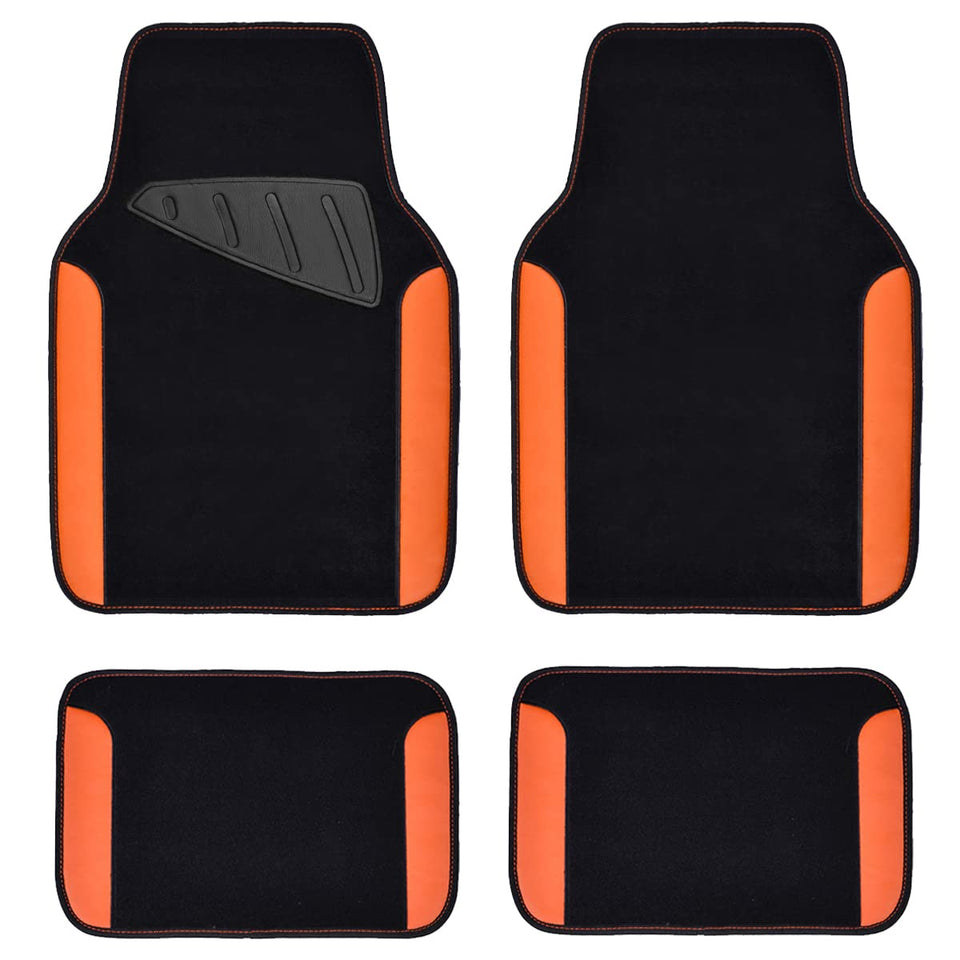 CAR PASS front packaging showing orange mats and full set benefits