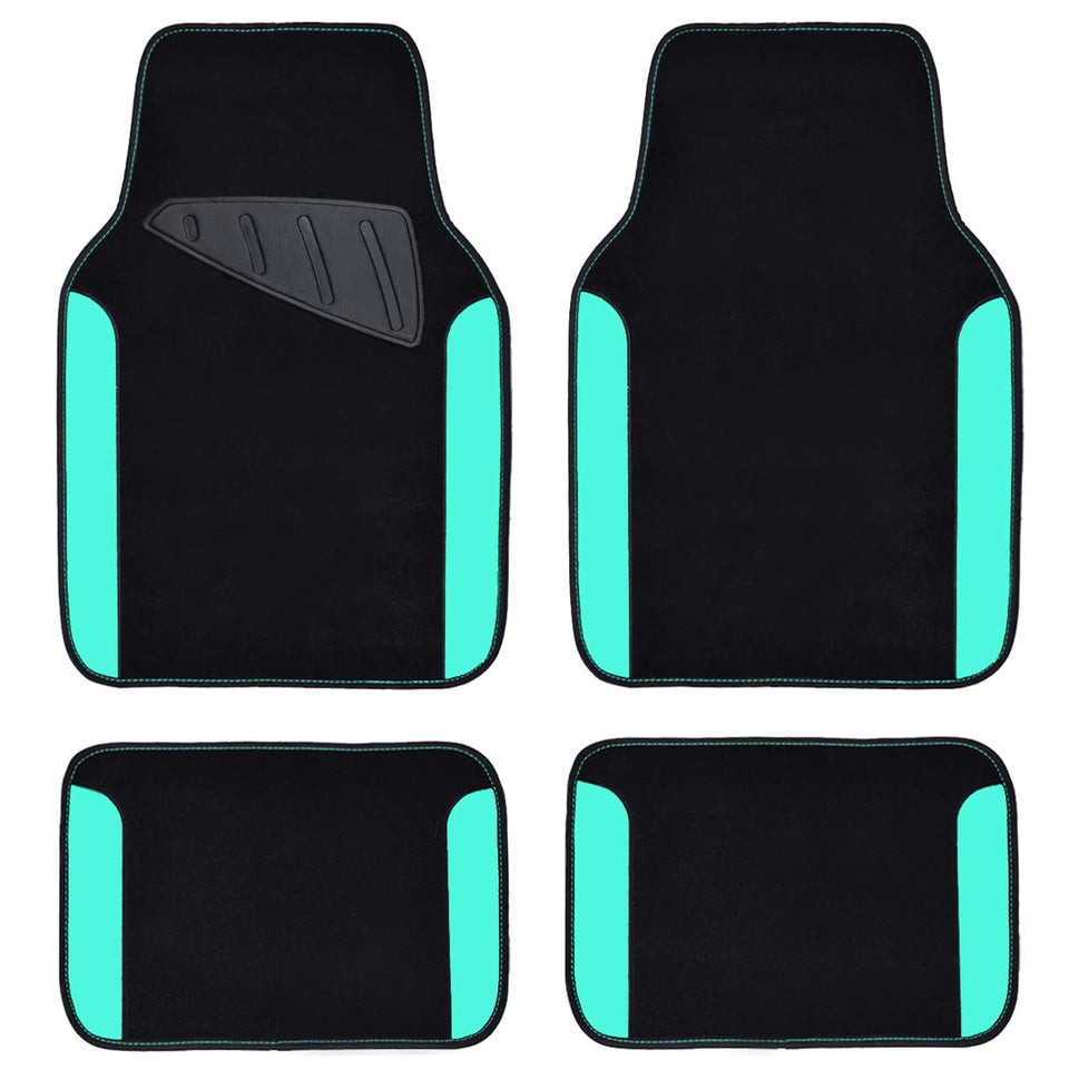 CAR PASS front packaging view showing black mint mats, highlighting protection
