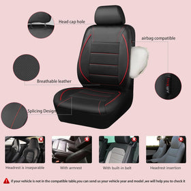 CAR PASS close-up of PU leather texture and soft sponge providing comfort