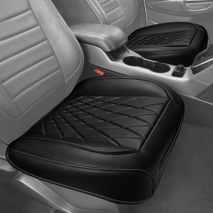 CAR PASS front view showing full-wrapped seat cover and sleek fit