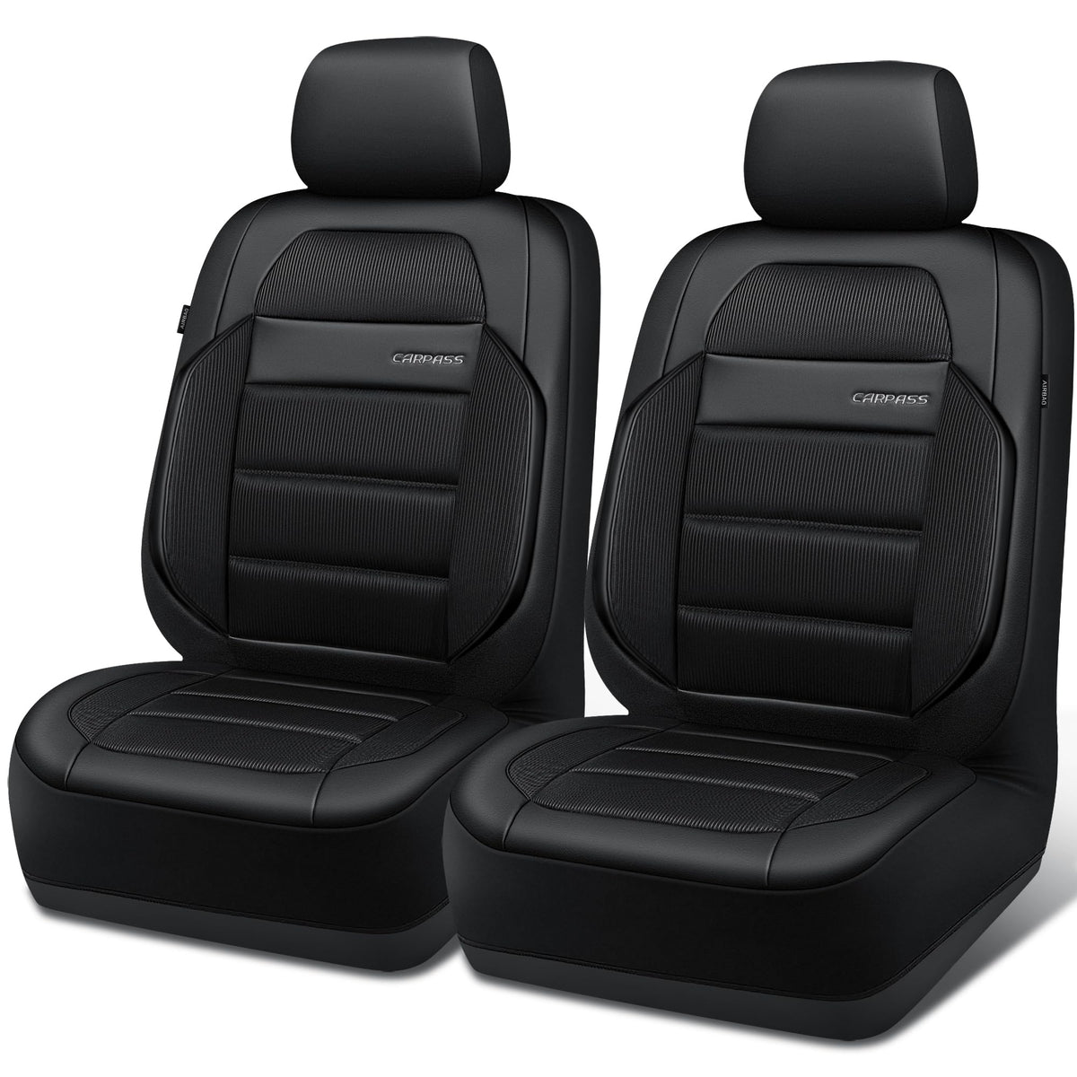 CAR PASS front seat cover full front view showing clean protection and comfort