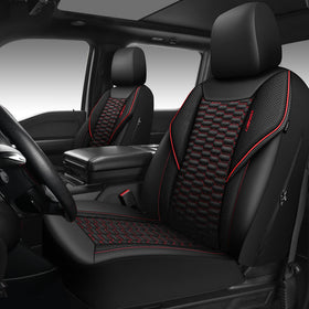 CAR PASS full front seat cover view showing sporty fit and protection