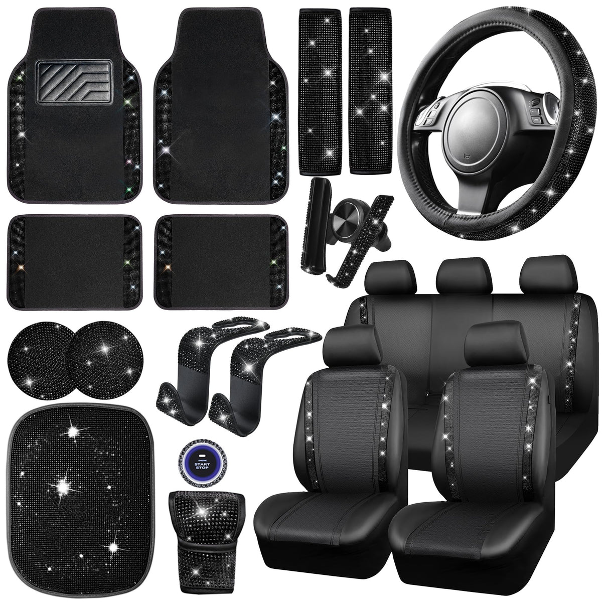 CAR PASS front seat cover full view showing stylish protection and cohesive look
