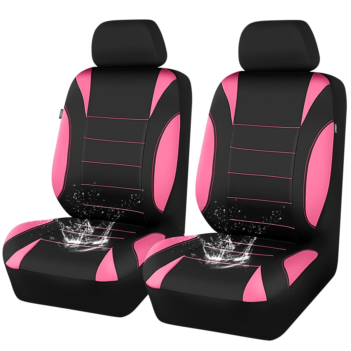CAR PASS front seat covers full view showing fit and style protection