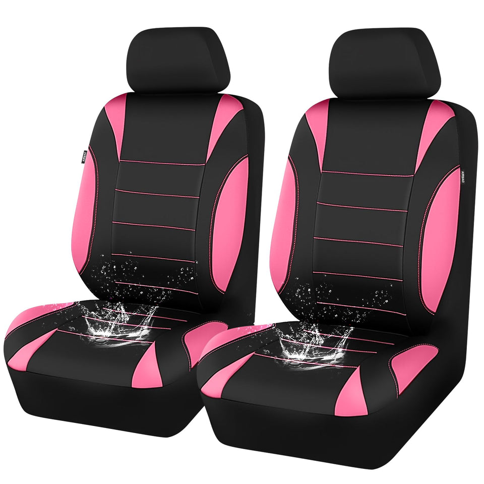 CAR PASS front seat covers full view showing fit and style protection