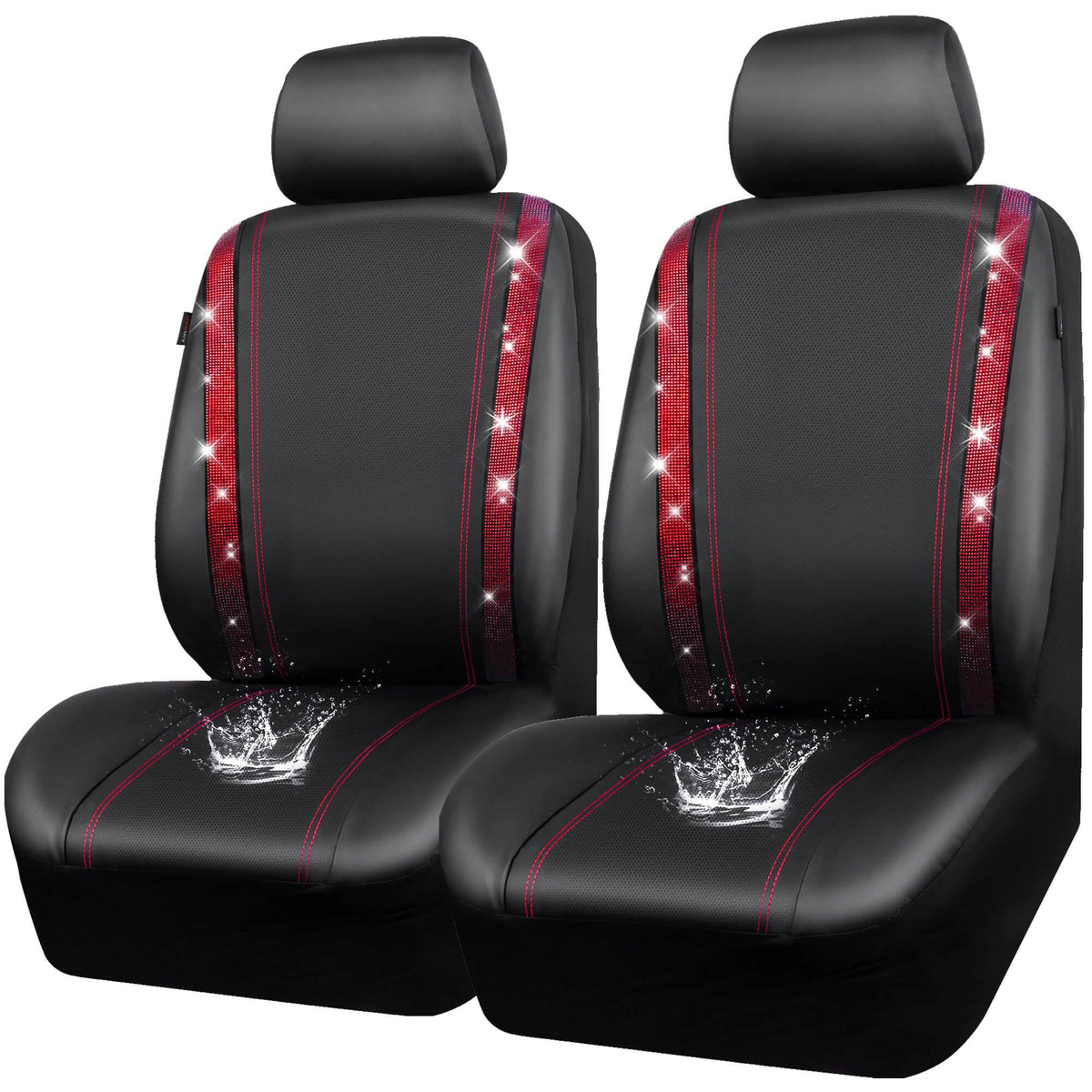 CAR PASS full front seat cover installed showing glam protection