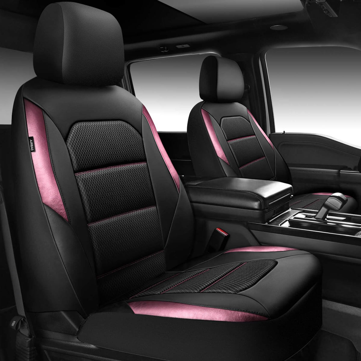 CAR PASS front seat cover full view showing fit and style benefit