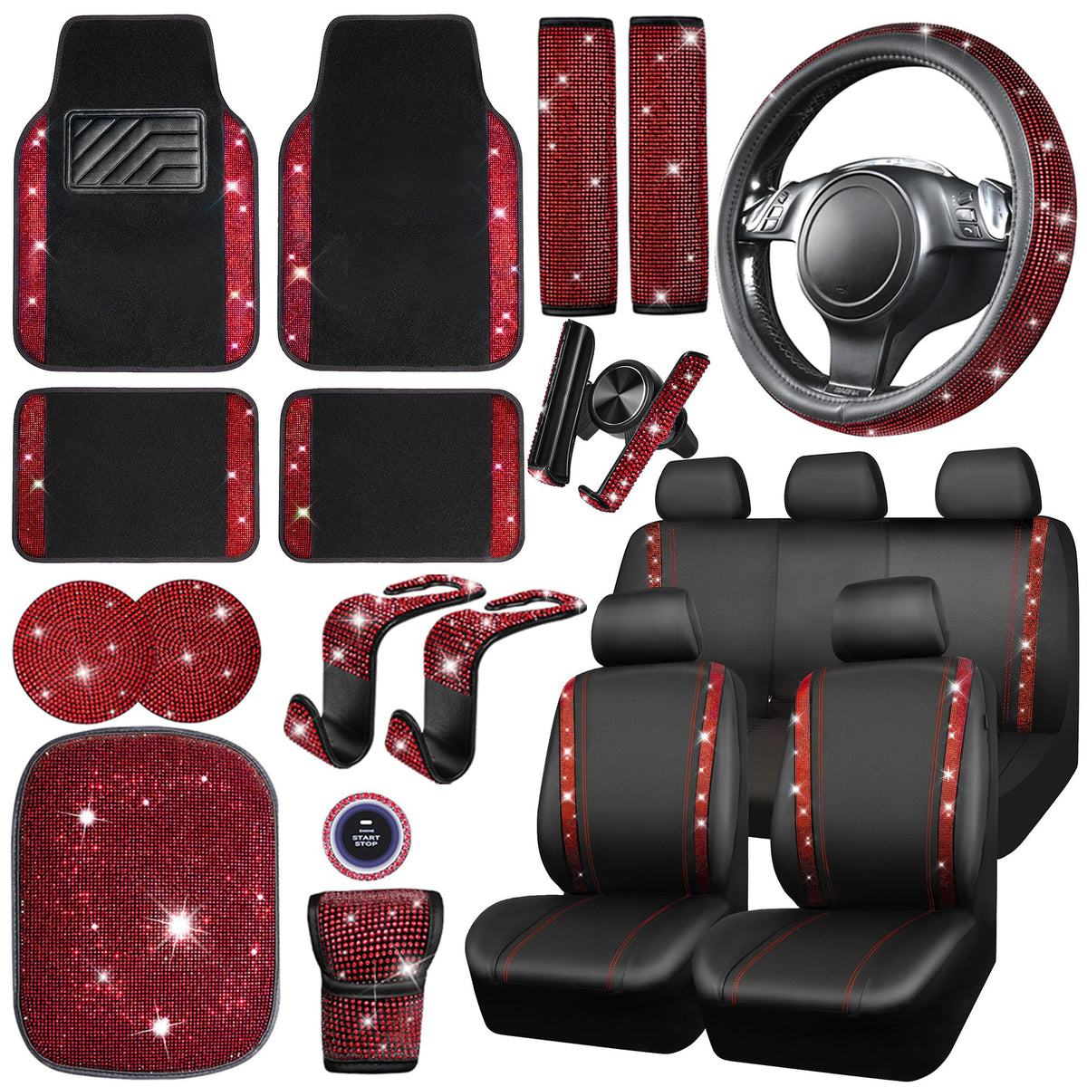 CAR PASS front seat cover full view showing glamorous protection