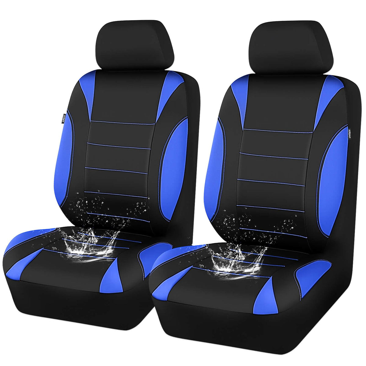 CAR PASS front seat cover full view showing waterproof protection and sporty look