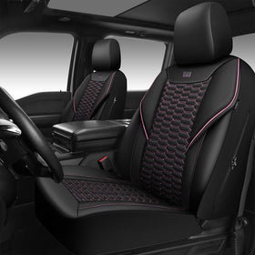 CAR PASS full front seat cover view shows stylish protection and breathable comfort
