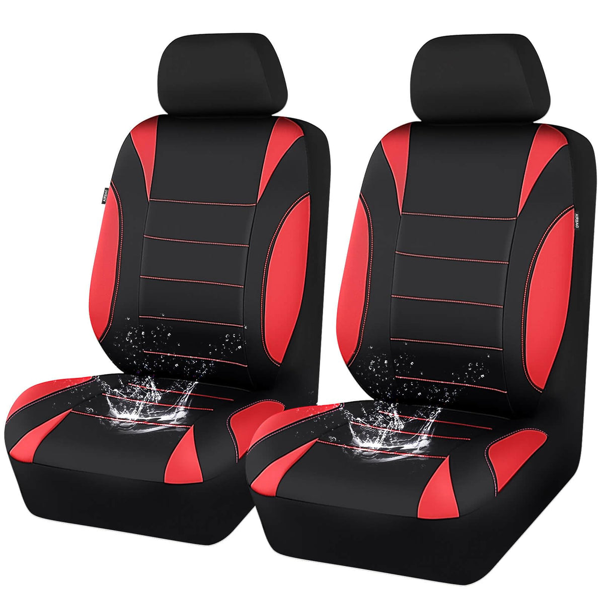 CAR PASS front seat cover overview showing fit and protection