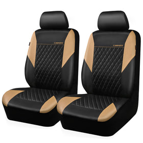 CAR PASS front seat covers front view showing luxury look and protection