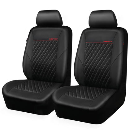 CAR PASS front seat covers full front view showing fitted look and protection