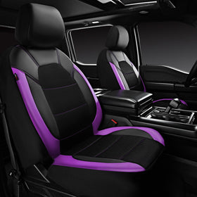 CAR PASS front seat covers full view showing sporty fit and protection