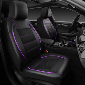 CAR PASS front seat covers installed showing sleek look and protection
