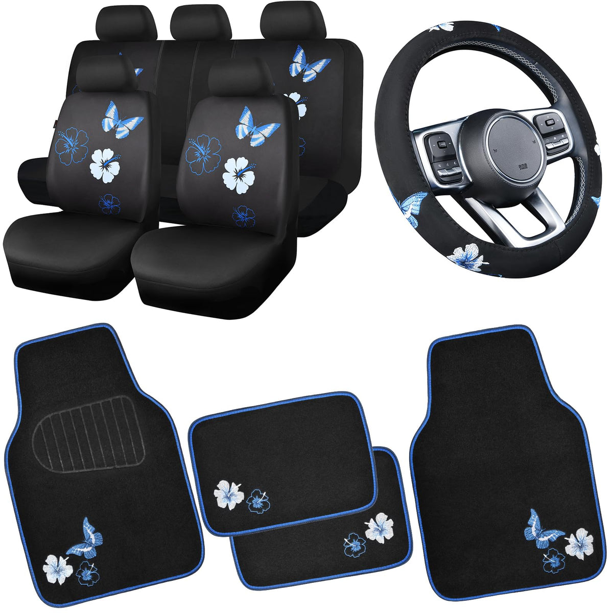 CAR PASS front seat covers installed, protective and stylish