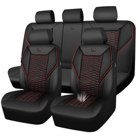 CAR PASS front seat full set installed showing protective coverage and sporty look