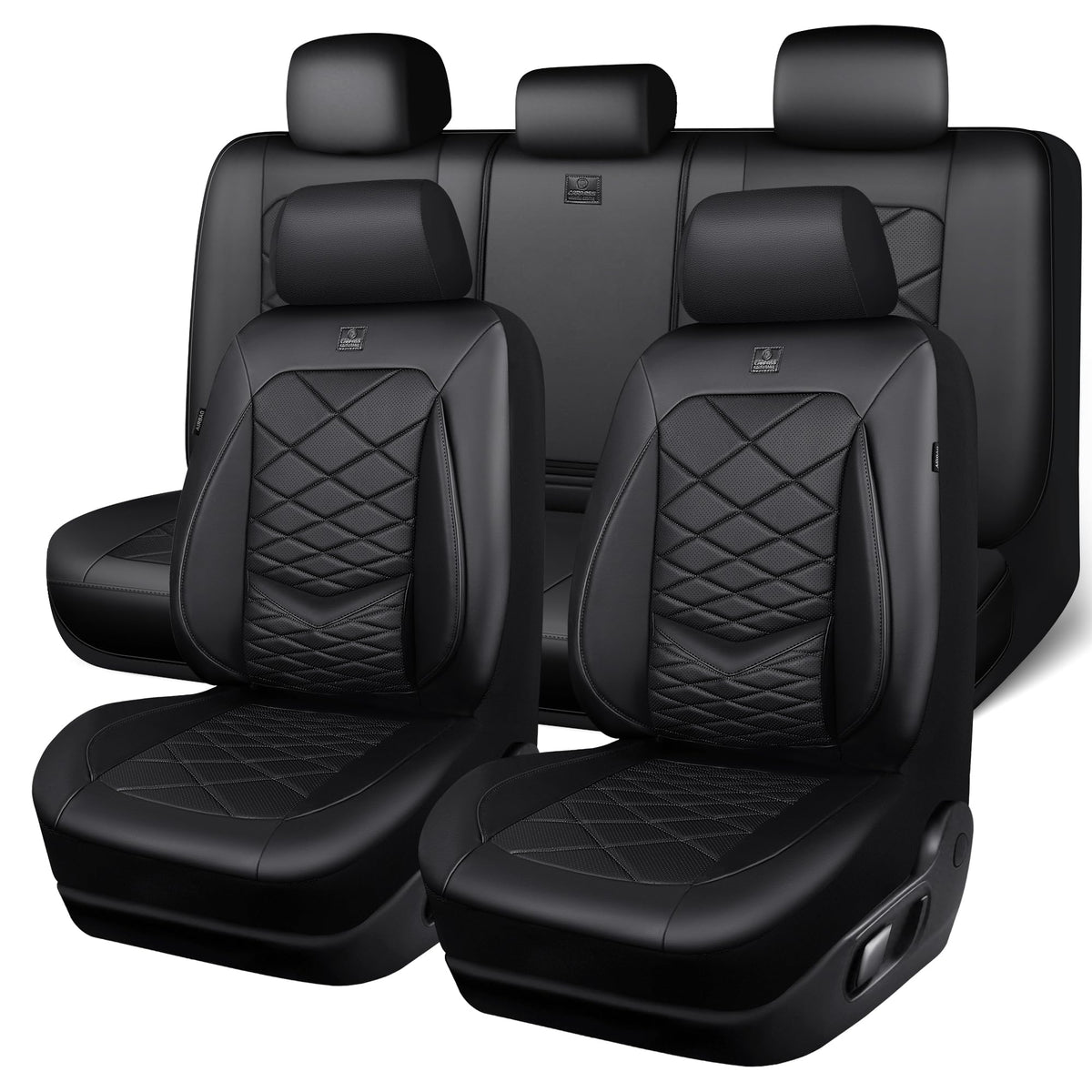 CAR PASS front seat full set installed showing sleek luxury and protection