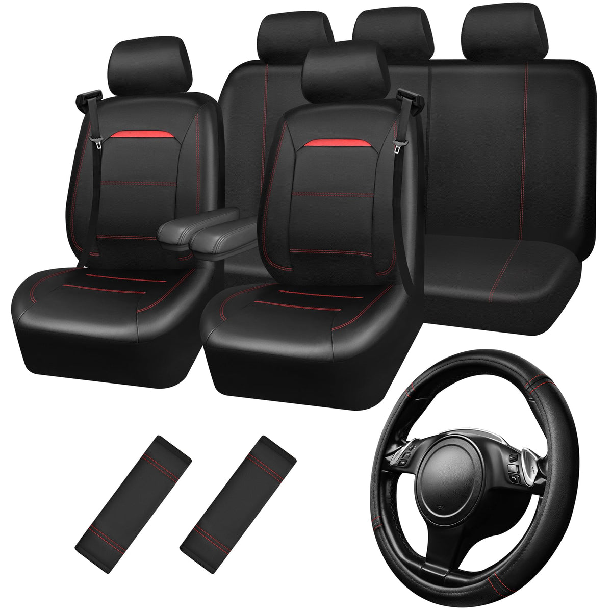 CAR PASS front seat full set installed showing protection and style