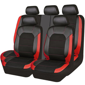 CAR PASS front seat full view showing sporty black red design and cabin upgrade benefit