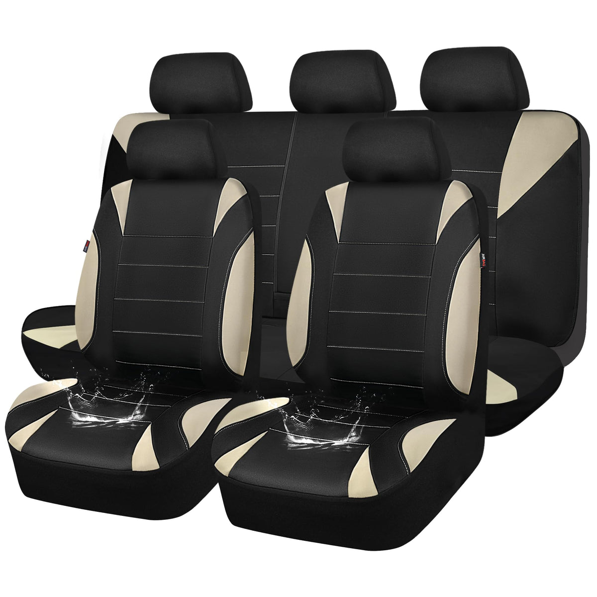 CAR PASS front seat full view showing fit and stylish protection