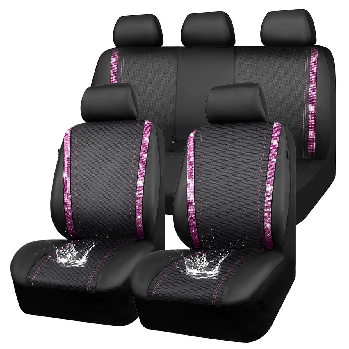 CAR PASS front seat full view showing sparkle and protection