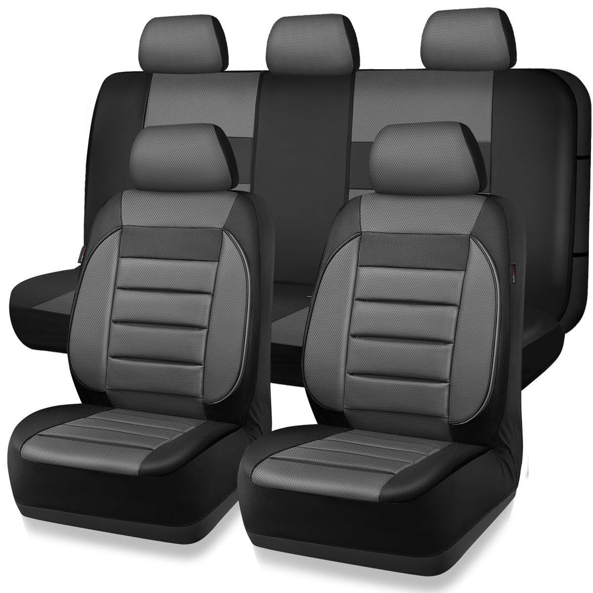 CAR PASS front seat full view showing clean gray-black finish and protection
