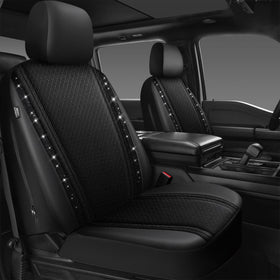 CAR PASS full front seat cover installed showing protection and sparkle